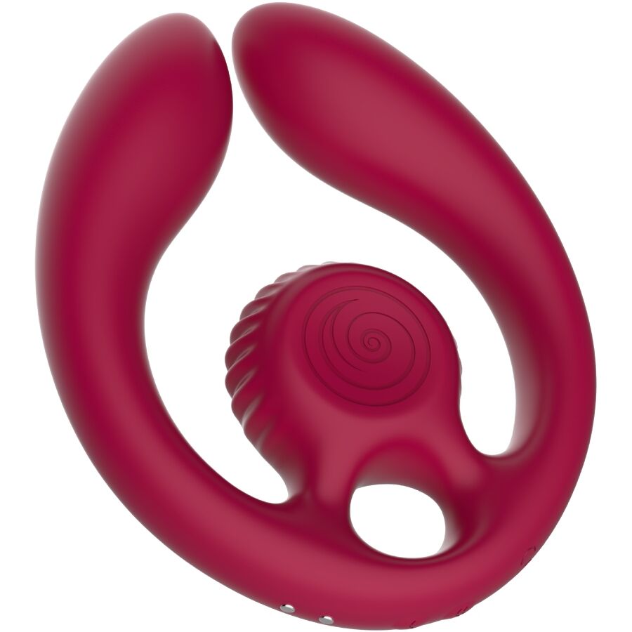 SNAIL VIBE - GIZI DUO STIMOLATORE DI COPPIA TELECOMANDO BORDEAUX – Vibratore per coppie UD