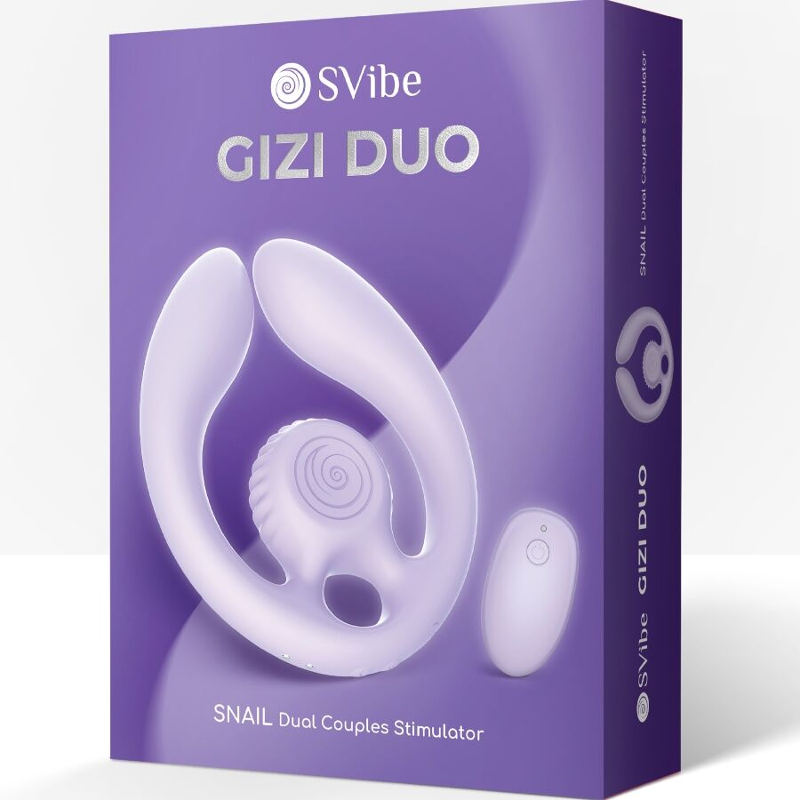 SNAIL VIBE - GIZI DUO STIMOLATORE DI COPPIA CON TELECOMANDO LILLA – Vibratore per coppie UD – foto 8