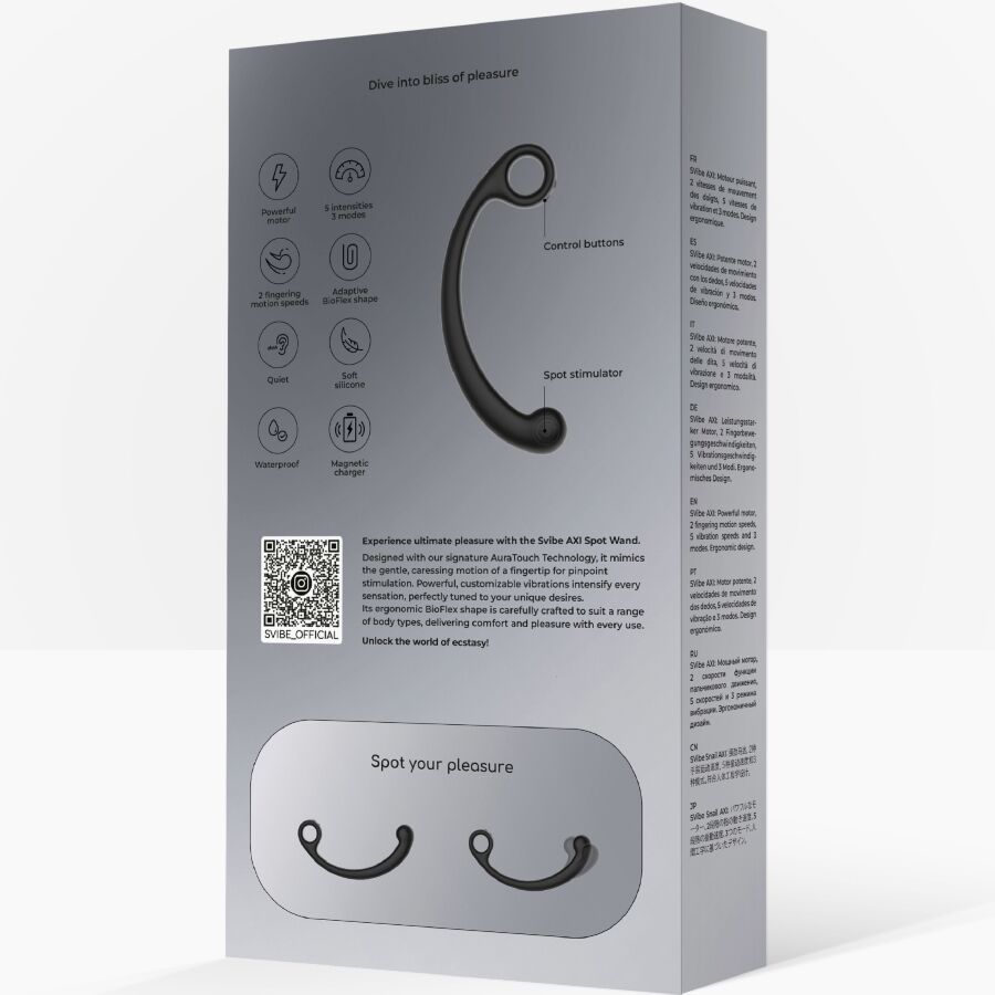 SNAIL VIBE - BACCHETTA PER MASSAGGIO VIBRANTE AXI NERA – Vibratore WAND – foto 7