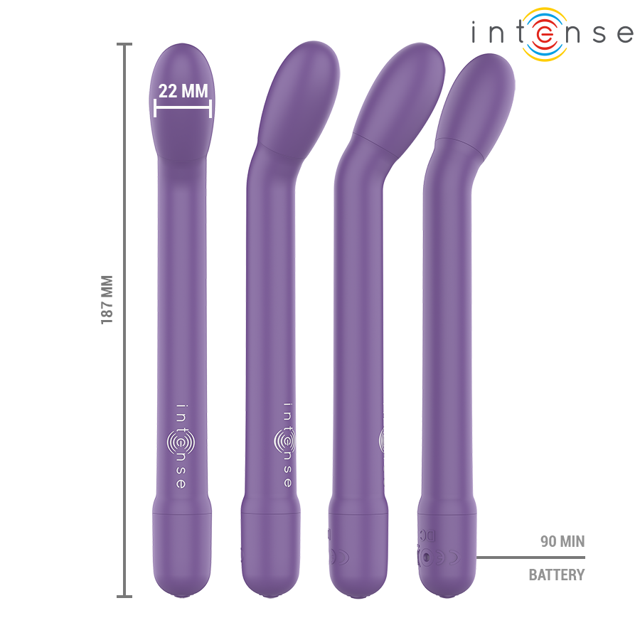 INTENSE - KARLIE STIMOLATORE PUNTO G RICARICABILE VIOLA – Succhiare la vagina / il clitoride – foto 3
