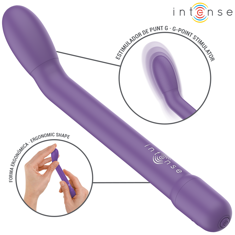 INTENSE - KARLIE STIMOLATORE PUNTO G RICARICABILE VIOLA – Succhiare la vagina / il clitoride – foto 5