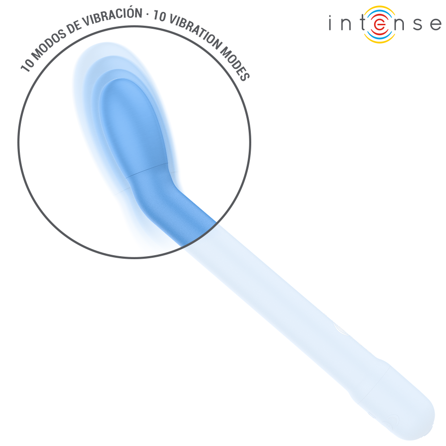 INTENSE - KARLIE STIMOLATORE PUNTO G RICARICABILE BLU – Succhiare la vagina / il clitoride – foto 6