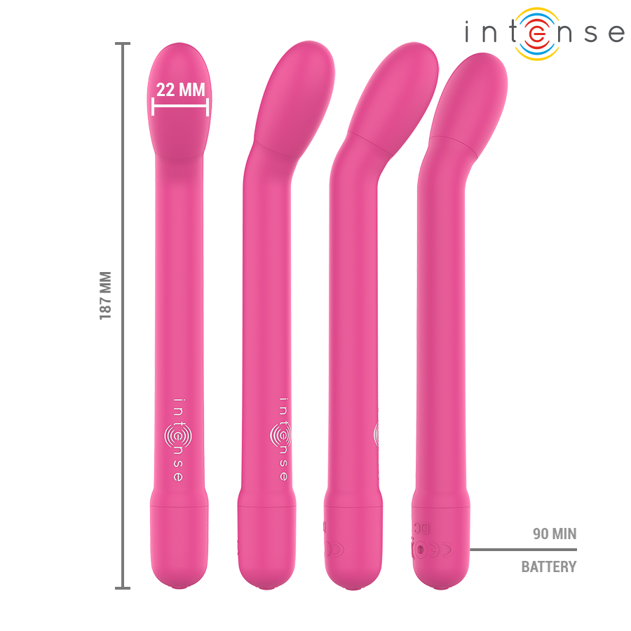 INTENSE - KARLIE STIMOLATORE PUNTO G RICARICABILE ROSA – Succhiare la vagina / il clitoride – foto 3