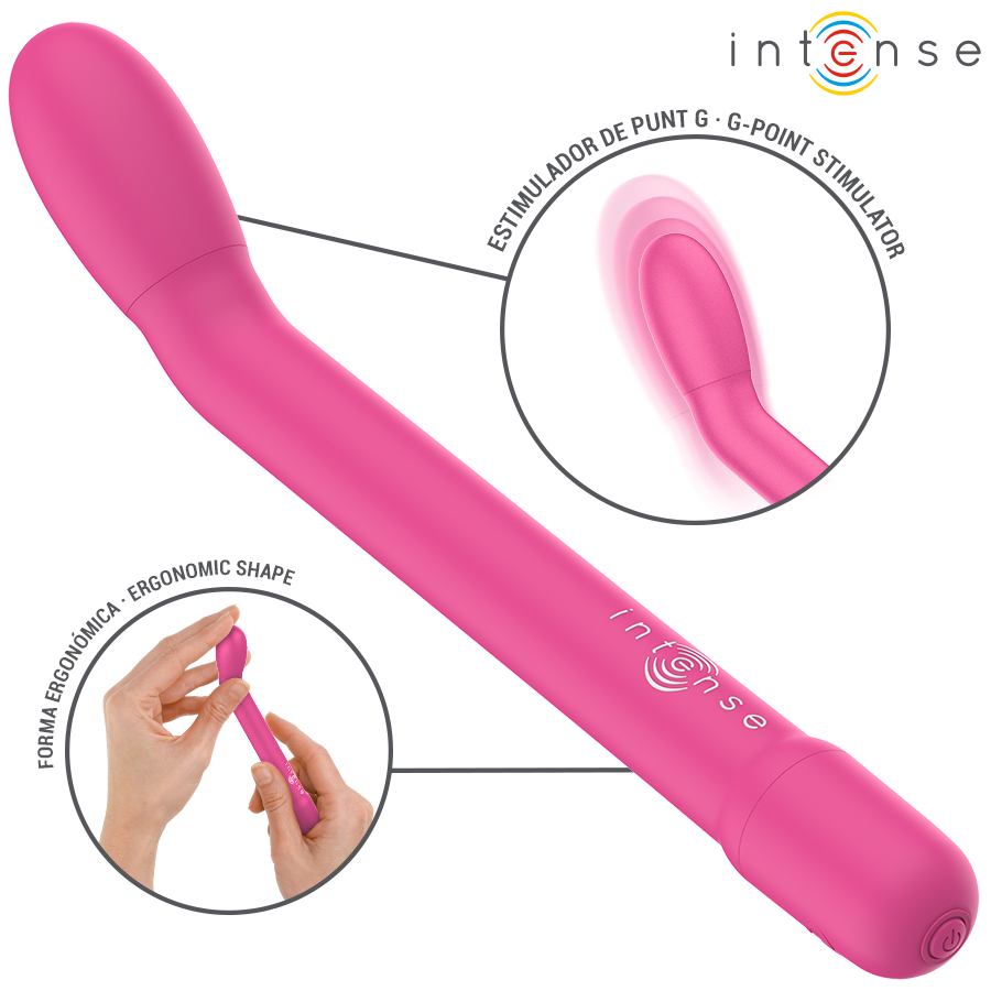 INTENSE - KARLIE STIMOLATORE PUNTO G RICARICABILE ROSA – Succhiare la vagina / il clitoride – foto 5