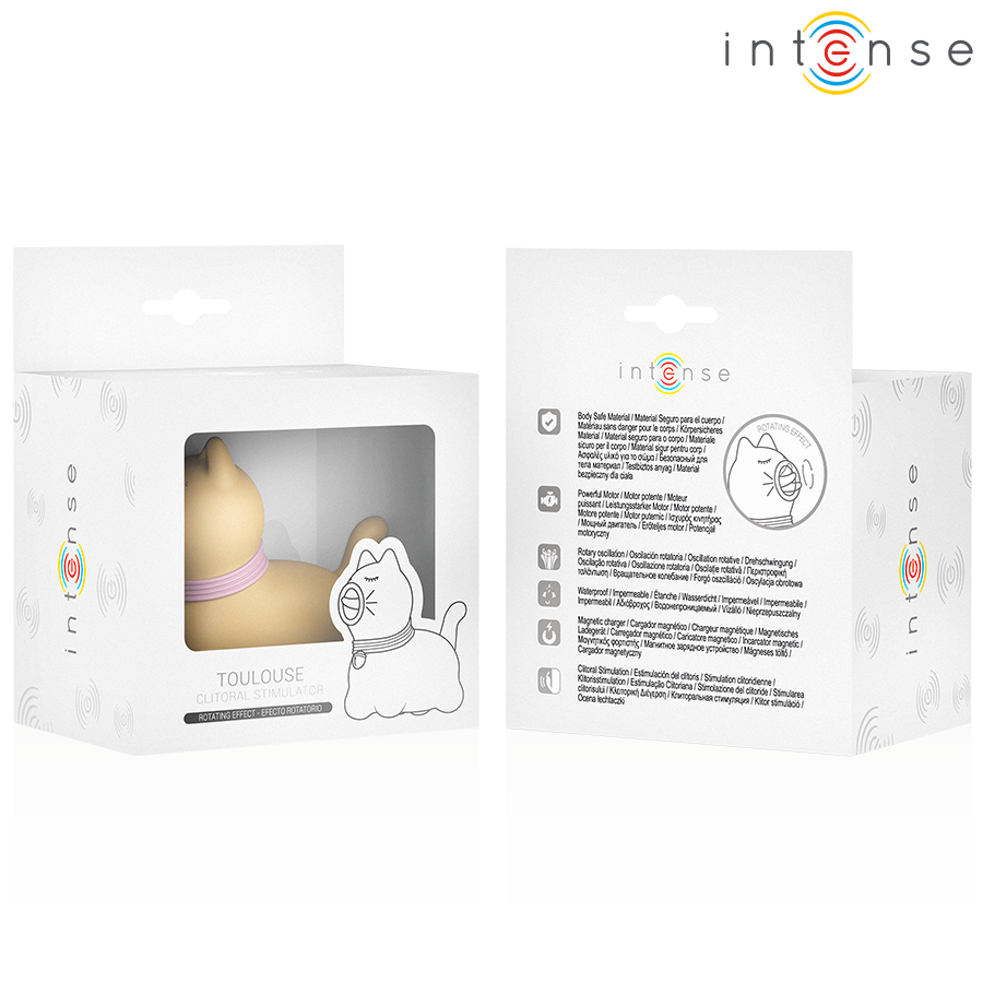 INTENSE - STIMOLATORE TOLOSA CON LINGUA ROTANTE A 360° GIALLO – Per il clitoride – foto 7
