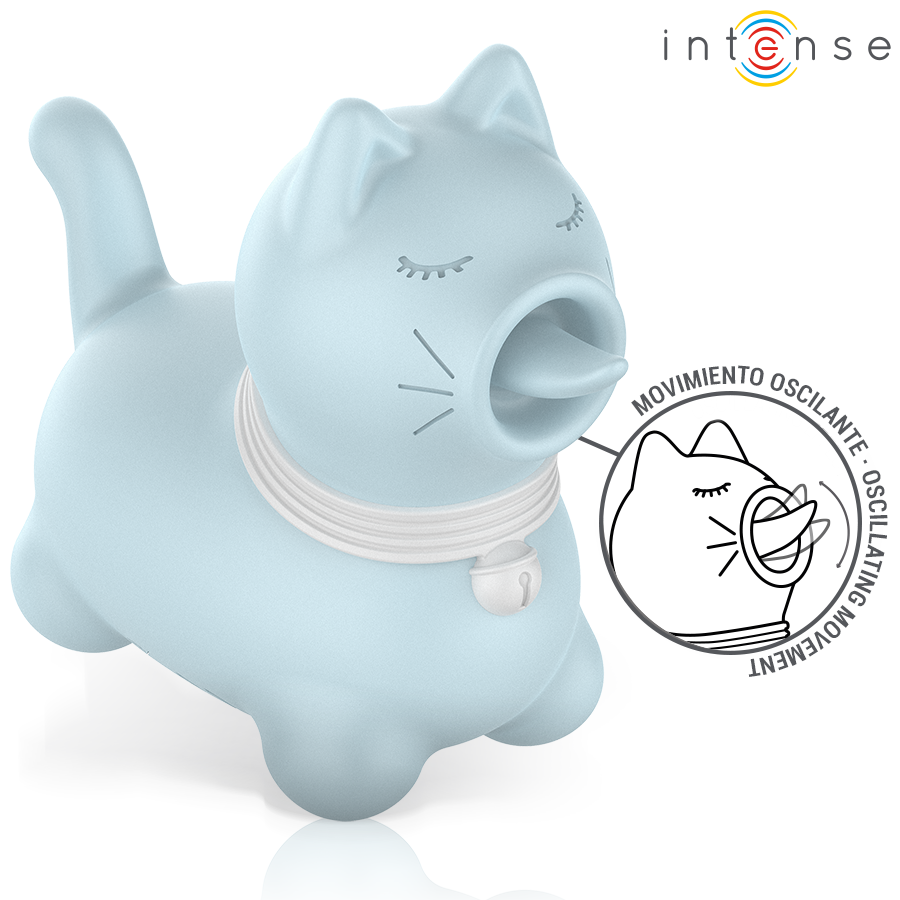 INTENSE - STIMOLATORE DUCHESS CON LINGUA ROTANTE 360º BLU – Per il clitoride – foto 3
