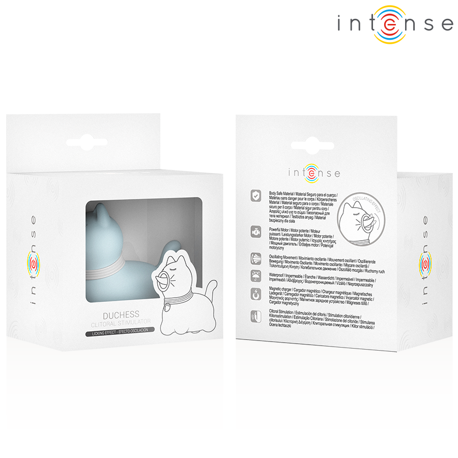 INTENSE - STIMOLATORE DUCHESS CON LINGUA ROTANTE 360º BLU – Per il clitoride – foto 7