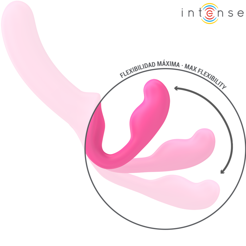 INTENSE - AMY DOPPIO VIBRATORE 20 CM ROSA TELECOMANDO – Vibratori a punto G – foto 6