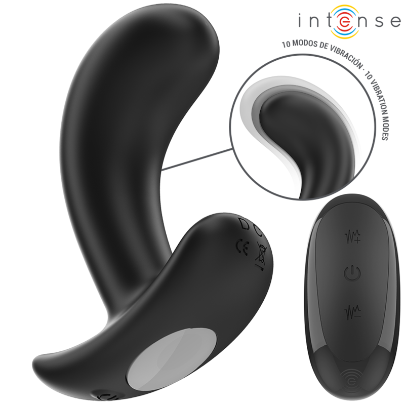 INTENSE - CHANDLER ANAL PLUG 10 VIBRAZIONI NERO TELECOMANDO – Tappi anali – foto 2