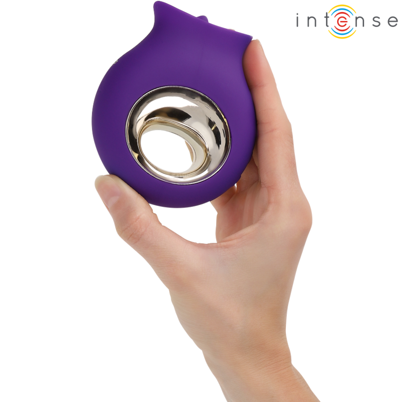 INTENSE - STIMOLATORE CLITORIDEO TULI 9 VIBRAZIONI E 9 OSCILLAZIONI VIOLA – Per il clitoride – foto 3