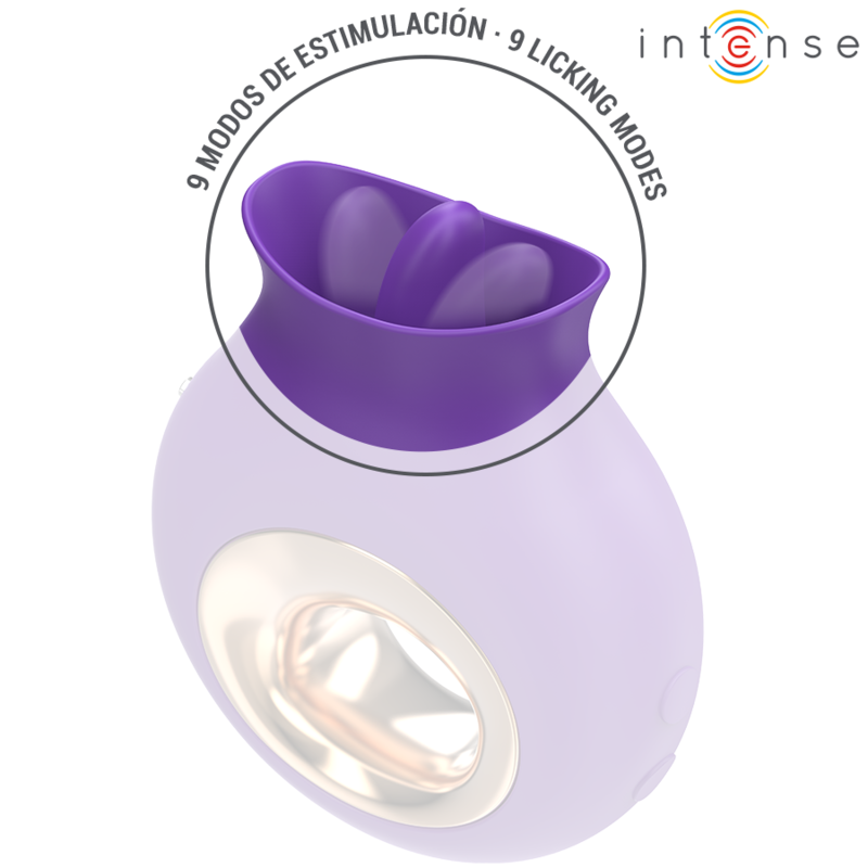 INTENSE - STIMOLATORE CLITORIDEO TULI 9 VIBRAZIONI E 9 OSCILLAZIONI VIOLA – Per il clitoride – foto 5