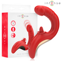 INTENSE - PAULINA VIBRATORE E STIMOLATORE A FORMA DI U ROSSO – Vibratore per coppie UD