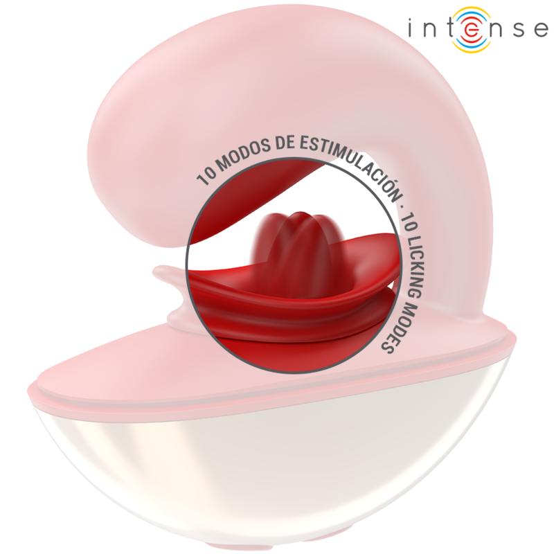 INTENSE - VIBRATORE E STIMOLATORE MARIAH A FORMA DI U 10 VIBRAZIONI ROSSO – Vibratore per coppie UD – foto 6