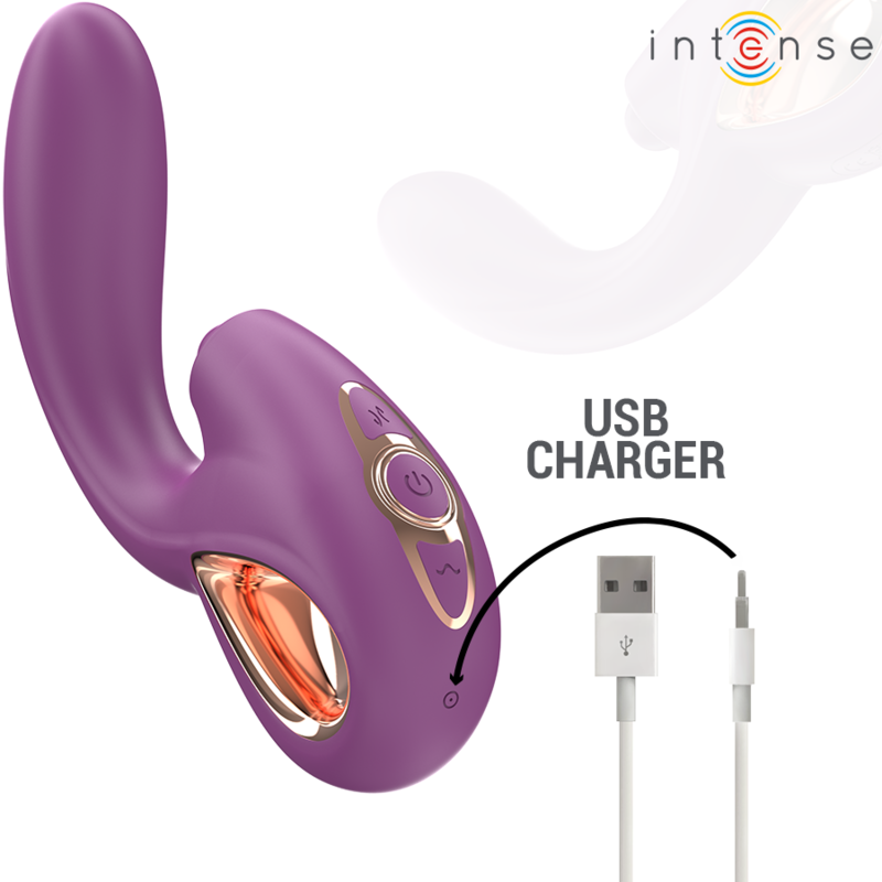 INTENSE - LALI VIBRATORE MULTIFUNZIONE PUNTO G TAPPING & THRUST & VIBRATION VIOLA – Vibratori HI-TECH – foto 7
