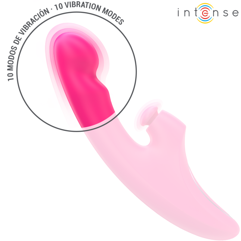 INTENSE - VIBRATORE EMI 13,5 CM MULTIFUNZIONE 3 IN 1 10 VIBRAZIONI ROSA – Vibratori HI-TECH – foto 5