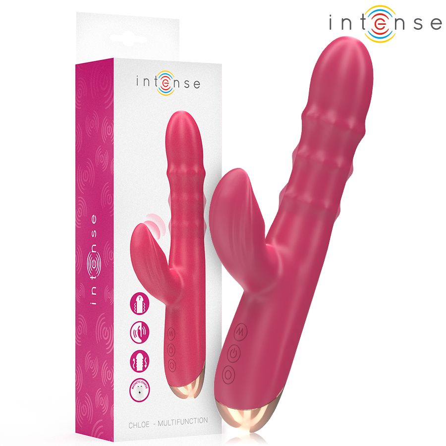 INTENSE - CHLOE VIBRATORE MULTIFUNZIONE 3 IN 1 ROSSO – Vibratori HI-TECH
