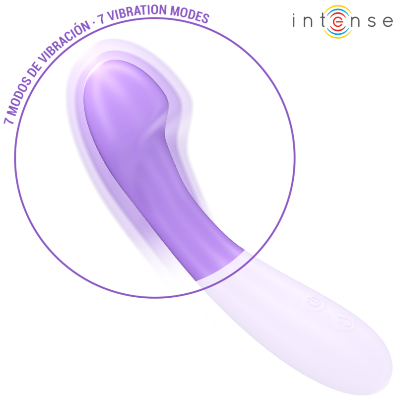 INTENSE - VIBRATORE BECKY 19 CM RISCALDABILE 7 VIBRAZIONI VIOLA – Vibratori HI-TECH – foto 5
