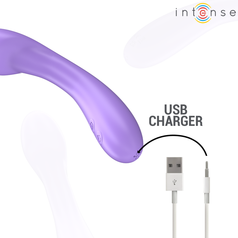 INTENSE - VIBRATORE BECKY 19 CM RISCALDABILE 7 VIBRAZIONI VIOLA – Vibratori HI-TECH – foto 7