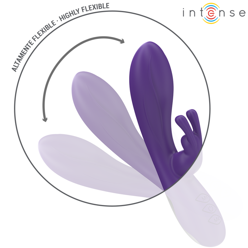 INTENSE - VIBRATORE RANDALL RABBIT 10 VIBRAZIONI VIOLA – Vibratori di coniglio – foto 4