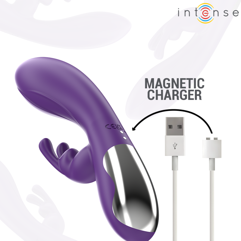 INTENSE - VIBRATORE RANDALL RABBIT 10 VIBRAZIONI VIOLA – Vibratori di coniglio – foto 7