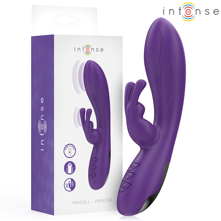 INTENSE - VIBRATORE RANDALL RABBIT 10 VIBRAZIONI VIOLA – Vibratori di coniglio