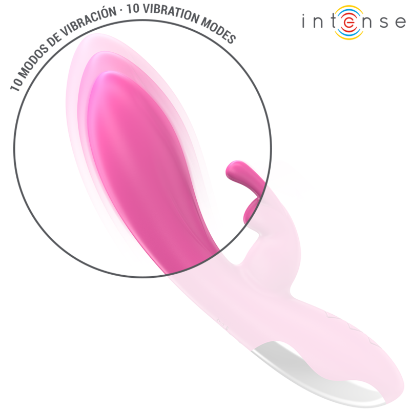 INTENSE - VIBRATORE RANDALL RABBIT 10 VIBRAZIONI ROSA – Vibratori di coniglio – foto 6