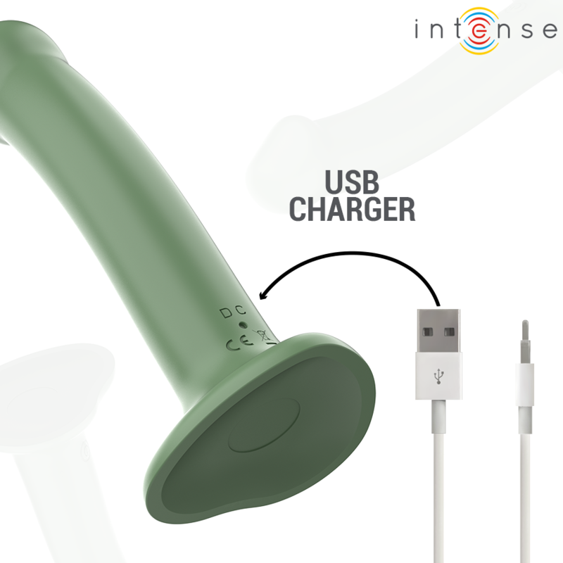 INTENSE - VIBRATORE BECCA CON VENTOSA 10 VIBRAZIONI TELECOMANDO VERDE – Telecomando – foto 7
