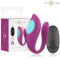 INTENSE - ANNIE VIBRATORE E STIMOLATORE A FORMA DI U TELECOMANDO VIOLA – Telecomando