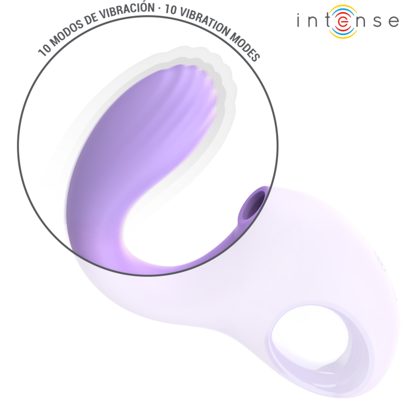 INTENSE - VIBRATORE E STIMOLATORE BAXTER VIOLA – Stimolatore d'aria con vibrazione – foto 4