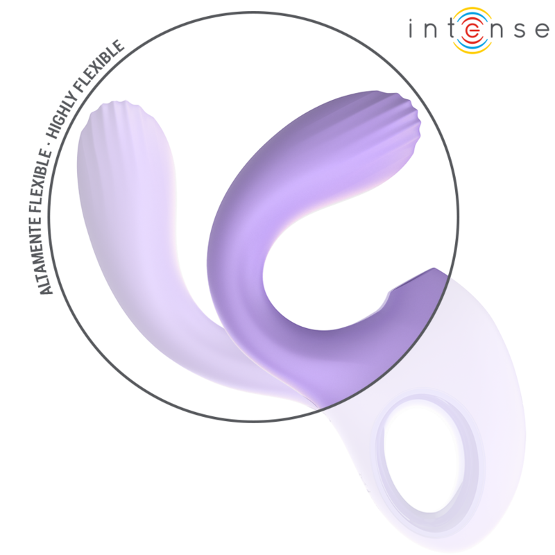 INTENSE - VIBRATORE E STIMOLATORE BAXTER VIOLA – Stimolatore d'aria con vibrazione – foto 5