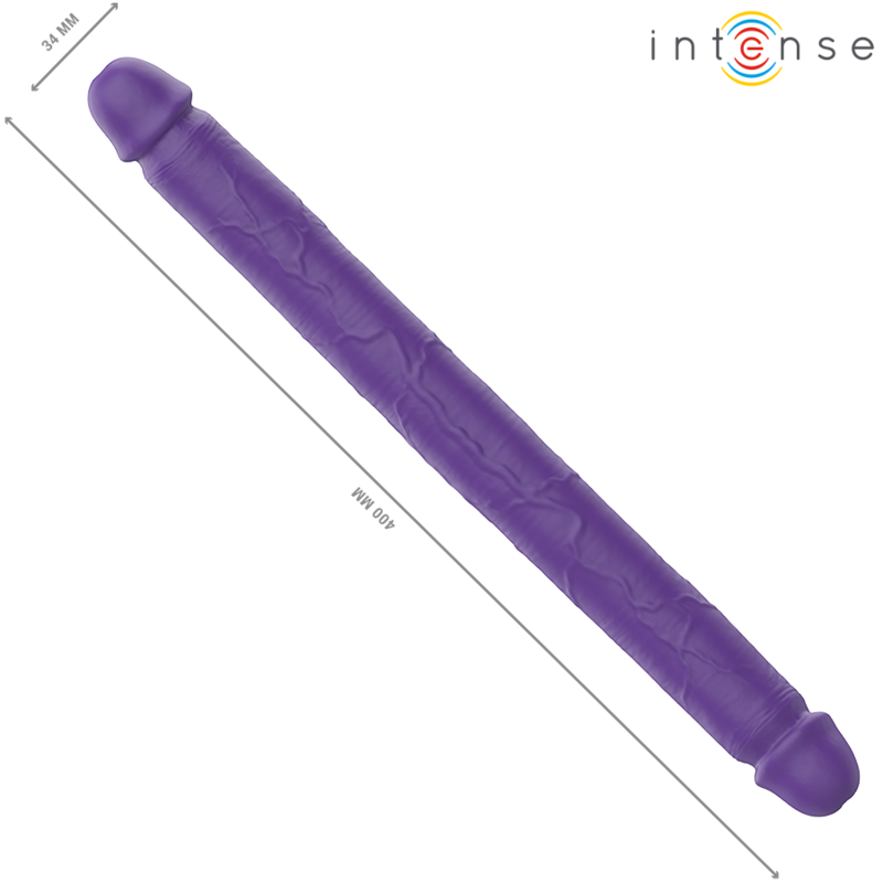 INTENSE - GUNTER DILDO DOPPIO VIBRATORE 40 CM VIOLA TELECOMANDO – Doppio pene – foto 6