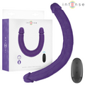 INTENSE - GUNTER DILDO DOPPIO VIBRATORE 40 CM VIOLA TELECOMANDO – Doppio pene
