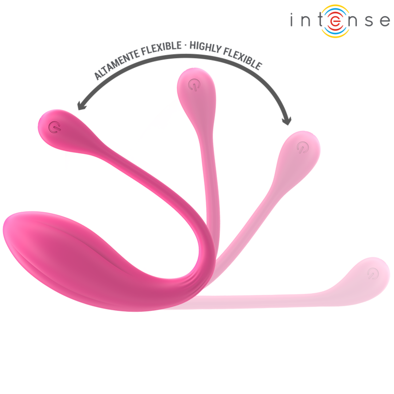 INTENSE - JANICE U VIBRATORE DOPPIA STIMOLAZIONE 10 VIBRAZIONI ROSA TELECOMANDO – Vibratore per coppie UD – foto 5