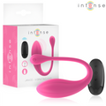 INTENSE - JANICE U VIBRATORE DOPPIA STIMOLAZIONE 10 VIBRAZIONI ROSA TELECOMANDO – Vibratore per coppie UD