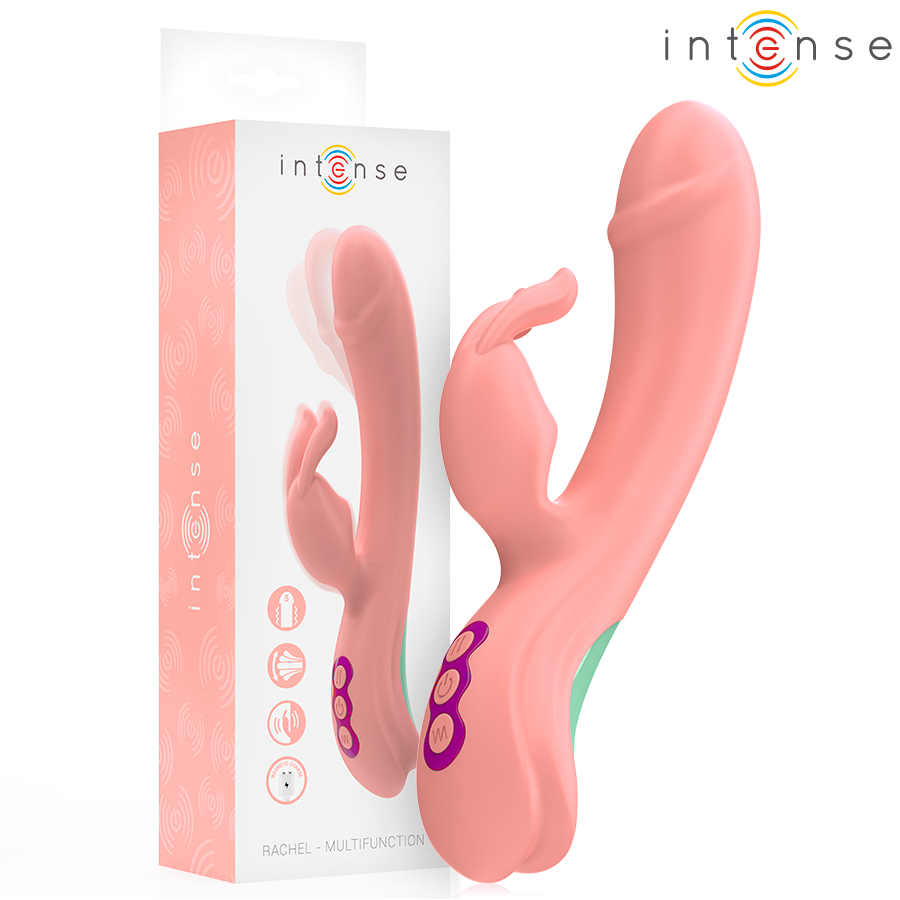 INTENSE - RACHEL RABBIT VIBRATOR 5 VIBRAZIONI ROSA – Vibratori di coniglio