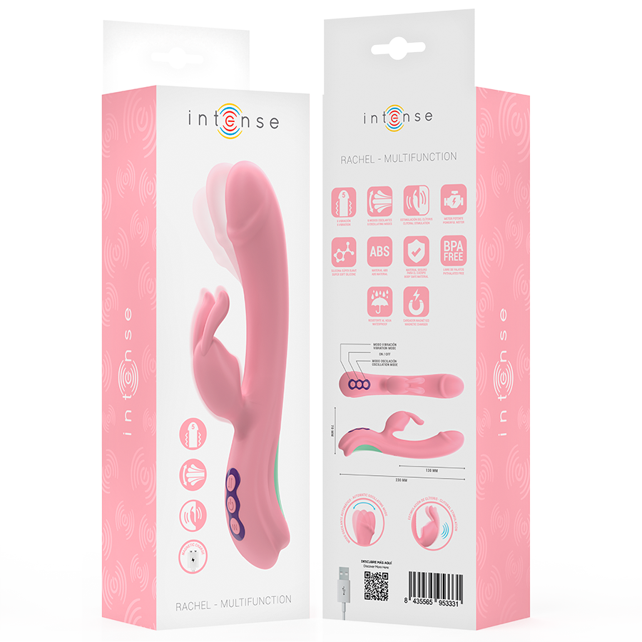 INTENSE - RACHEL RABBIT VIBRATOR 5 VIBRAZIONI ROSA – Vibratori di coniglio – foto 9