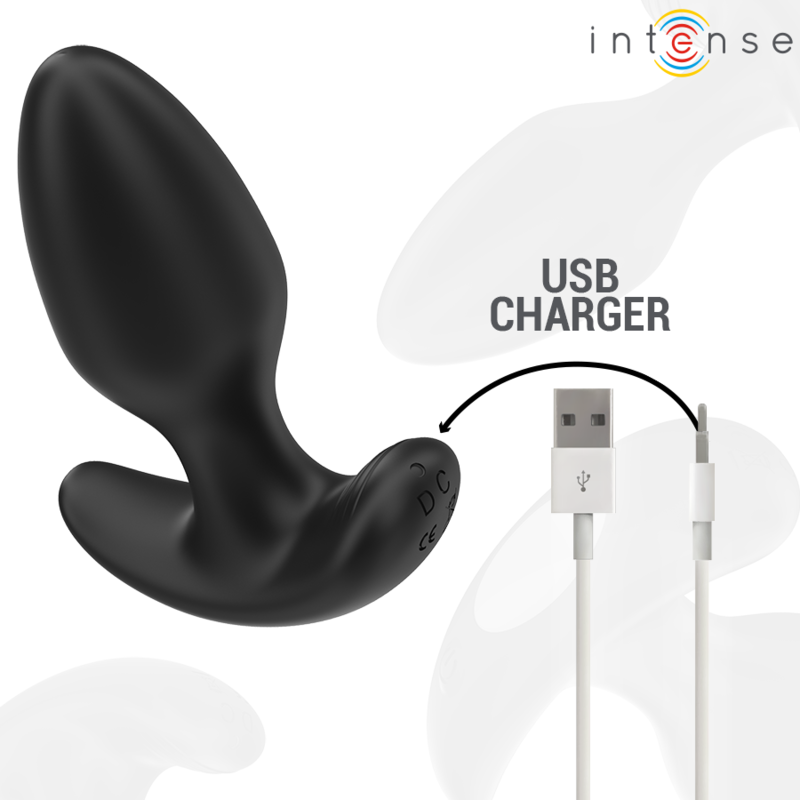 INTENSE - JOEY ANAL PLUG 10 VIBRAZIONI NERO TELECOMANDO – Tappi anali – foto 6