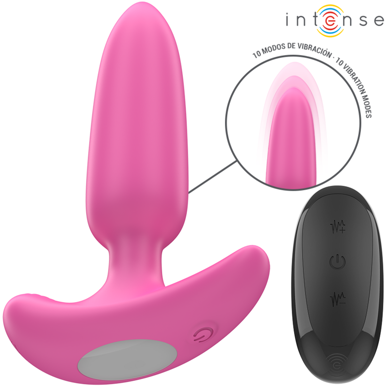 INTENSE - ROSS ANAL PLUG 10 VIBRAZIONI ROSA TELECOMANDO – Tappi anali – foto 2