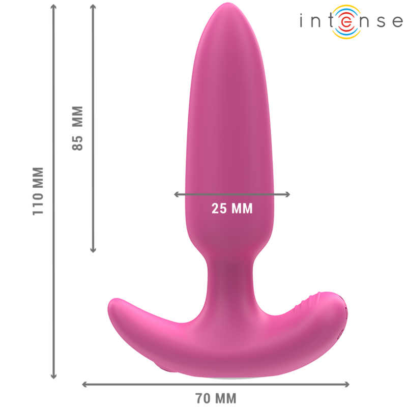 INTENSE - ROSS ANAL PLUG 10 VIBRAZIONI ROSA TELECOMANDO – Tappi anali – foto 3