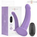 INTENSE - VIBRATORE EDDIE 17,5 CM 10 VIBRAZIONI VIOLA TELECOMANDO – Vibratori a punto G