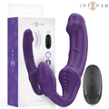 INTENSE - JILL DOPPIO VIBRATORE 20 CM VIOLA TELECOMANDO – Vibratori a punto G