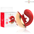 INTENSE - VIBRATORE E STIMOLATORE MARIAH A FORMA DI U 10 VIBRAZIONI ROSSO – Vibratore per coppie UD