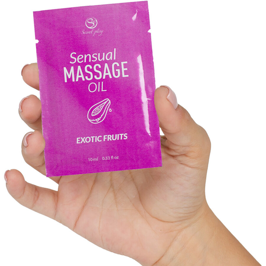 SECRETPLAY - OLIO DA MASSAGGIO MONODOSE AI FRUTTI ESOTICI 10 ML – Oli Aromatizzati – foto 2