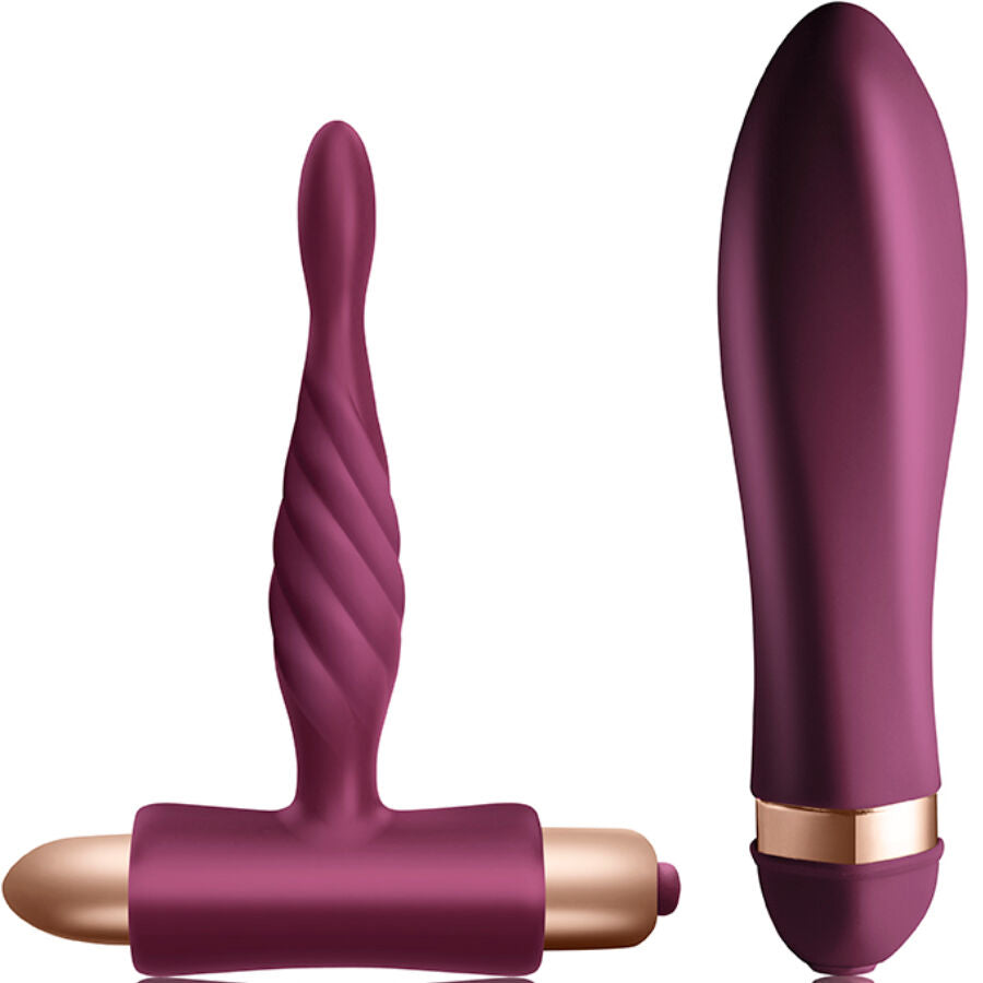 CLIMAXIMUM - KIT SFIDA VIBRATORE TWISTED + PLUG ANALE PER PRINCIPIANTI – kit Sex Toys