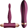 CLIMAXIMUM - KIT SFIDA VIBRATORE TWISTED + PLUG ANALE PER PRINCIPIANTI – kit Sex Toys