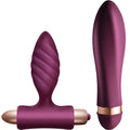 CLIMAXIMUM - DESIRE KIT VIBRATORE TWISTED + PLUG ANALE – kit Sex Toys