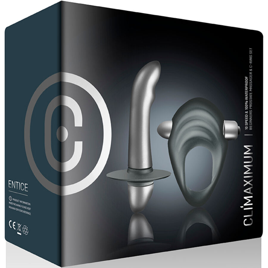 CLIMAXIMUM - ENTICE KIT ANELLO PER IL PENE + VIBRATORE PER LA PROSTATA PER PRINCIPIANTI – kit Sex Toys – foto 5
