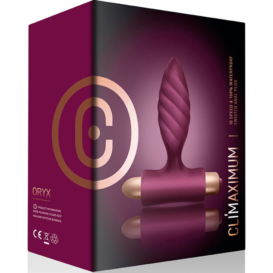 CLIMAXIMUM - ORYX TAPPO ANALE RITORTO – Vibratori anali – foto 3