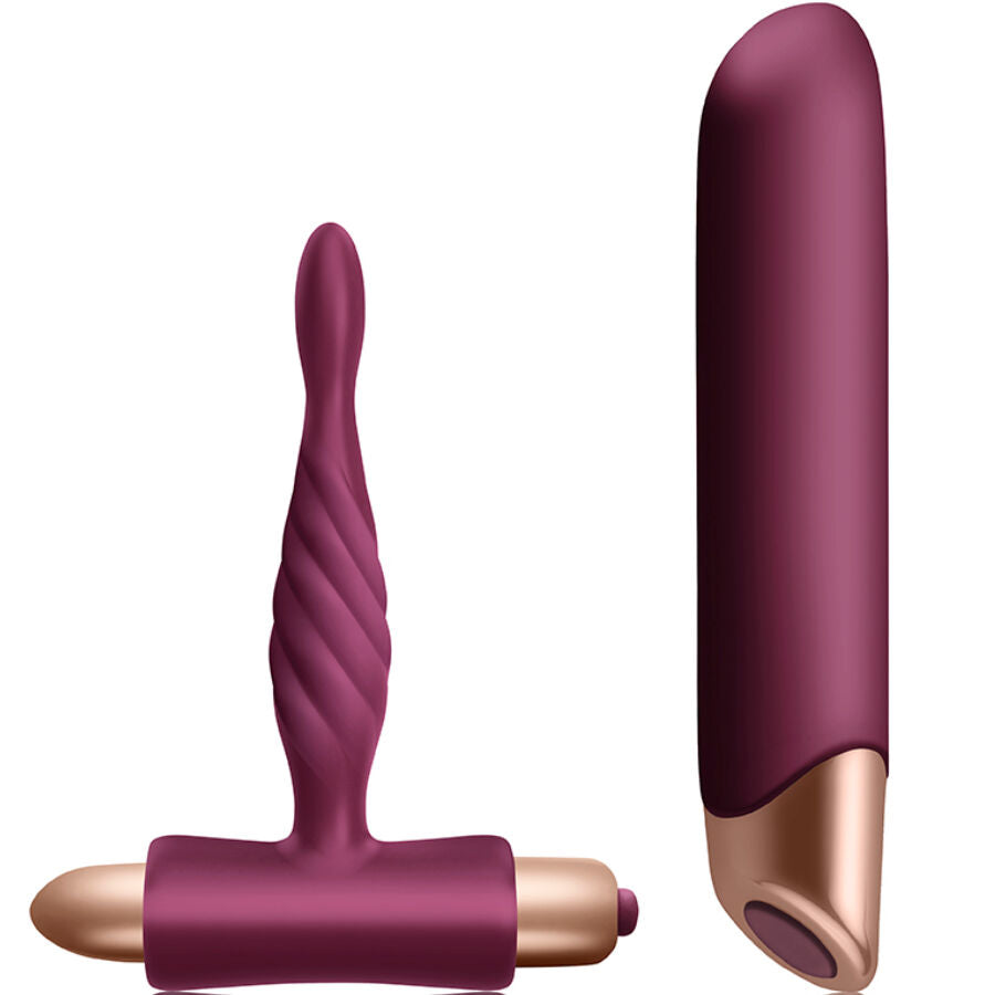 CLIMAXIMUM - KIT RAPTURE VIBRATORE CLASSICO + PLUG ANALE PER PRINCIPIANTI – kit Sex Toys