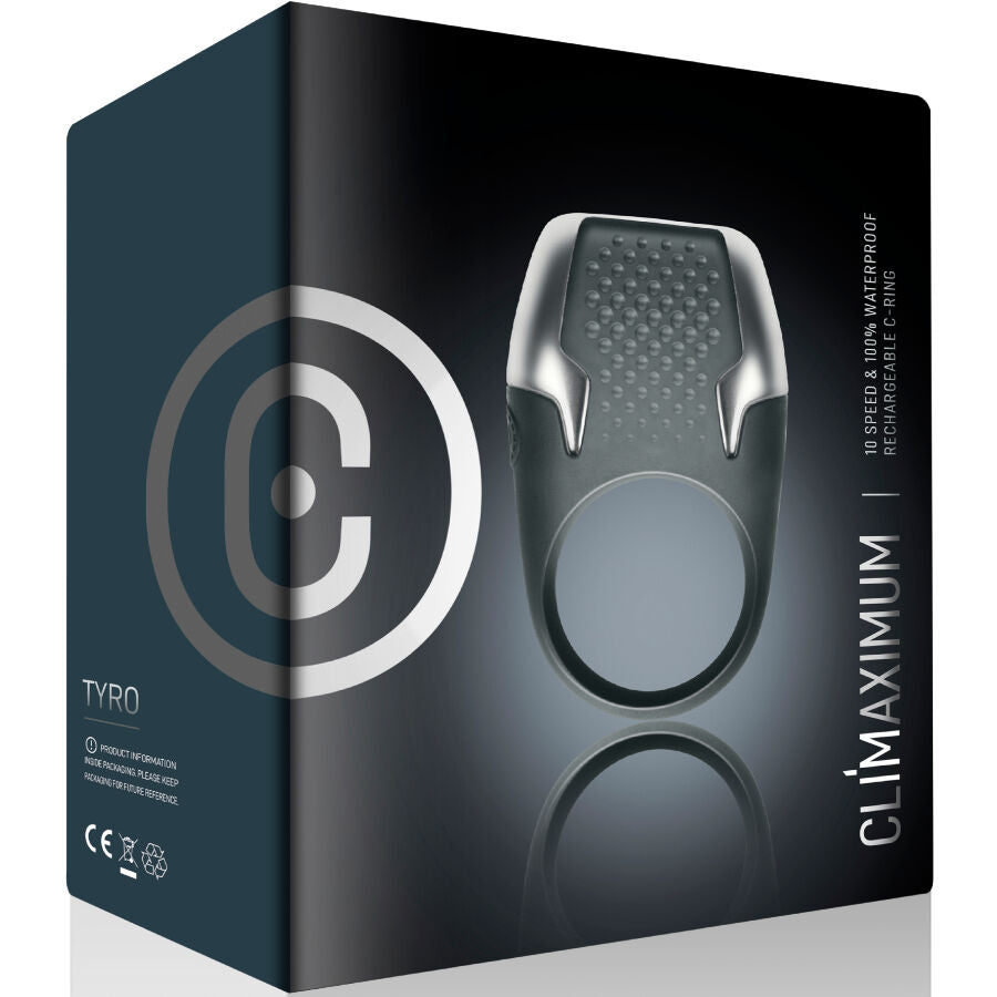 CLIMAXIMUM - ANELLO VIBRANTE PER IL PENE TYRO CON LUCI LED – Cockring con vibrazione – foto 3